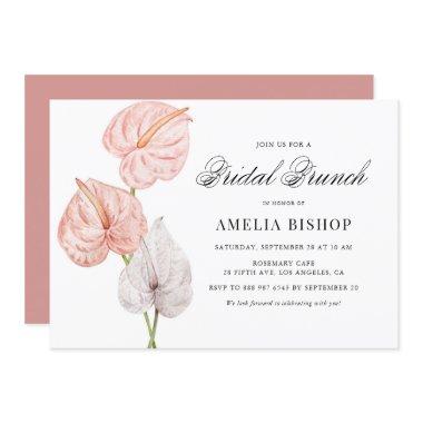 Boho Pink Anthuriums Tropical Floral Bridal Brunch