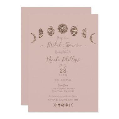 Boho Pink Shine Moon Phases Modern