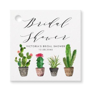 Boho Potted Succulents and Cactus  Favor Tags