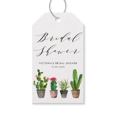 Boho Potted Succulents and Cactus  Gift Tags