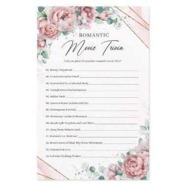 Boho powder pink roses gold Romantic Movie Trivia