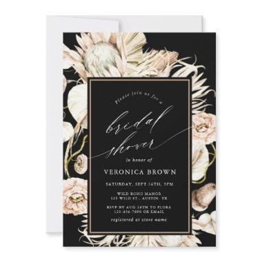 Boho Protea Pampas Grass Black