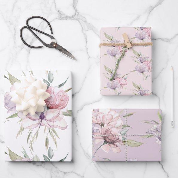 Boho Rose Wrapping Paper Sheets