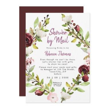 boho rustic floral shower by mail