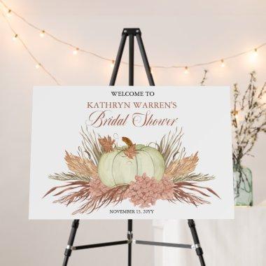 Boho Rustic Pampas Grass | Pumpkin Bridal Shower Foam Board