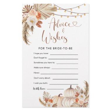 Boho Rustic Pumpkin Fall in Love Advice and Wishes