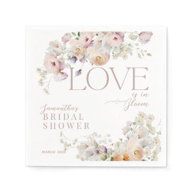 Boho Rustic Wildflower Spring Bridal Shower Napkins