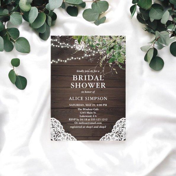 Boho Rustic Wood Greenery