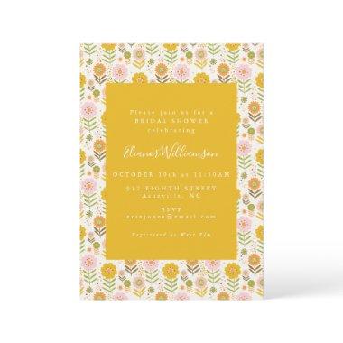 Boho Scandinavian Yellow Flowers