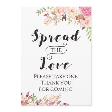 Boho Spread the Love Sign " Size Invitations