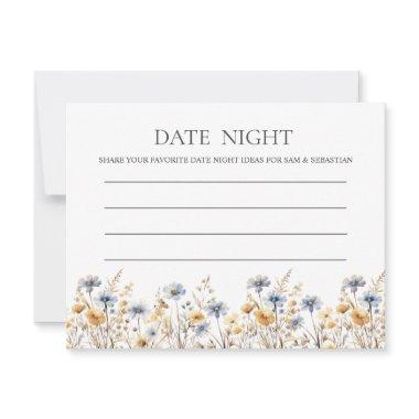 Boho Spring Wildflower Date Night Advice Card