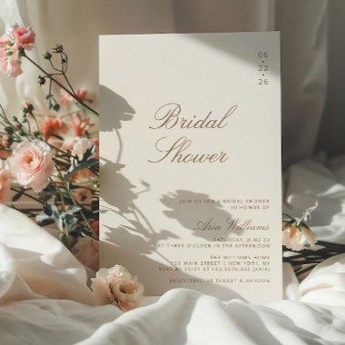 Boho Taupe Elegant Calligraphy