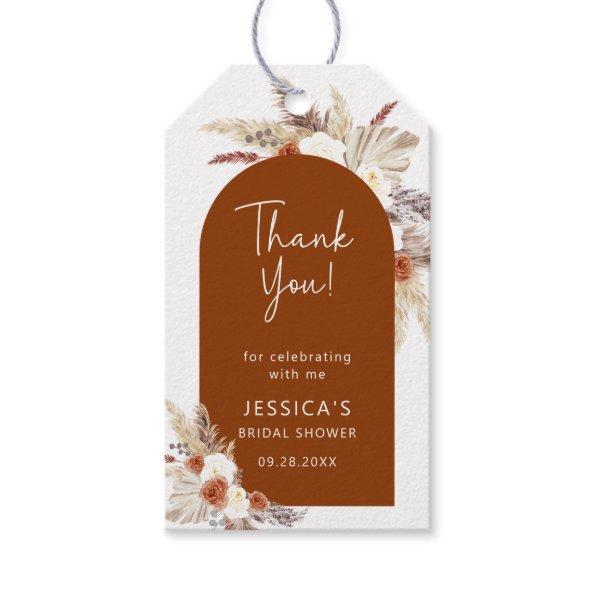 Boho Terracotta  Thank You Gift Tags