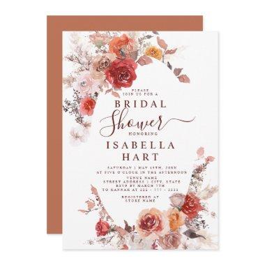 Boho Terracotta Burnt Orange Wine