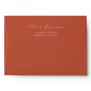 Boho Terracotta Envelope