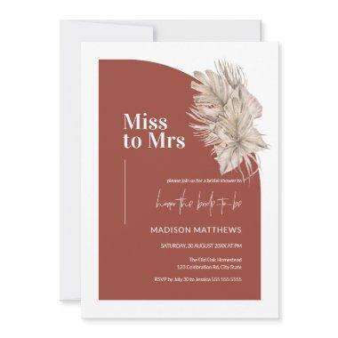 Boho Terracotta Minimalist Half Arch