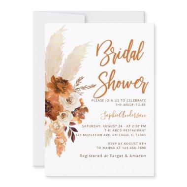 Boho Terracotta Pampas Grass