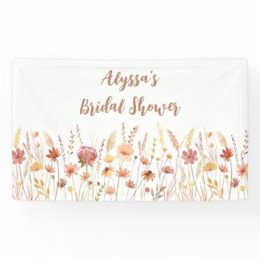 Boho Terracotta Wildflower  Banner