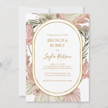 Boho Tropical Botanical | Brunch and Bubbly Shower Invitations