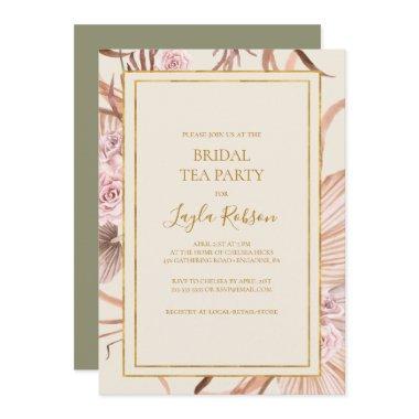 Boho Tropical Botanical | Green Bridal Tea Party