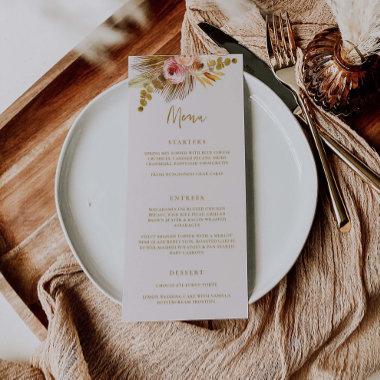 Boho Tropical Menu Wedding Party Food Drinks C103