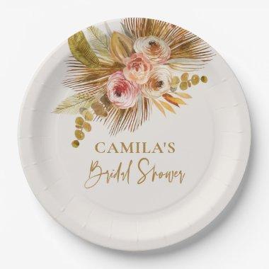 Boho Tropical Paper Plate Party Table Decor C103
