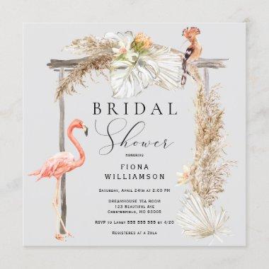 Boho Tropical Wedding Arch Bridal Shower Invitatio Invitations