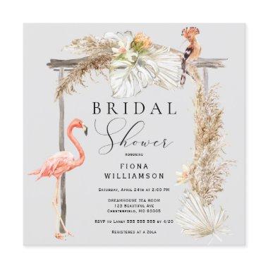 Boho Tropical Wedding Arch Bridal Shower Invitatio Invitations