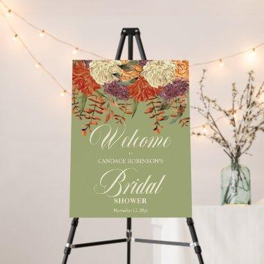 Boho Watercolor Floral | Eucalyptus Bridal Shower Foam Board