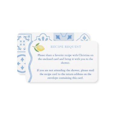 Boho Wavy Line Lemons Bring A Recipe  Enclosure