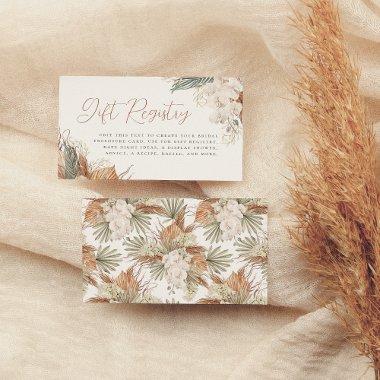 Boho White Orchid & Pampas Grass  Enclosure