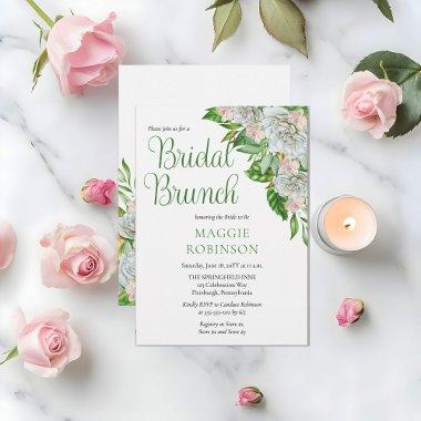 Boho White Roses | Orchids Floral Bridal Brunch