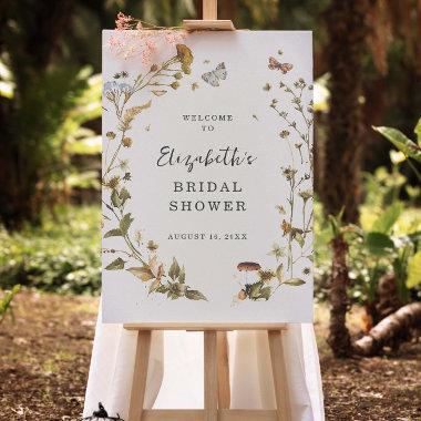 Boho Wildflower | Autumn Bridal Shower Welcome Foam Board