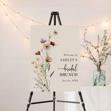 Boho Wildflower Bridal Brunch Foam Board