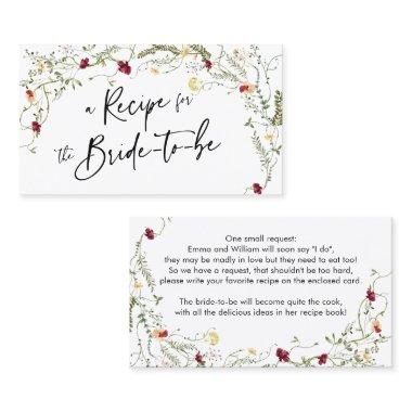Boho Wildflower Recipe Bridal Enclosure