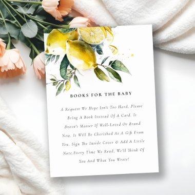 Boho Yellow Lemon Garden Books For Baby Shower Enclosure