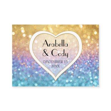 Bokeh Movie Premier Ticket Style Gold Pink Sparkle