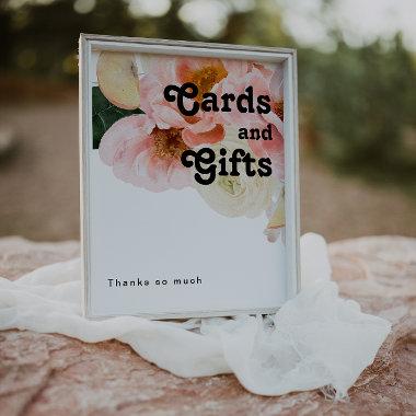 Bold Colorful Floral | Invitations and Gifts Sign