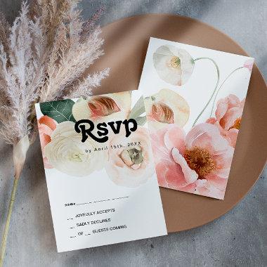Bold Colorful Floral | RSVP Card