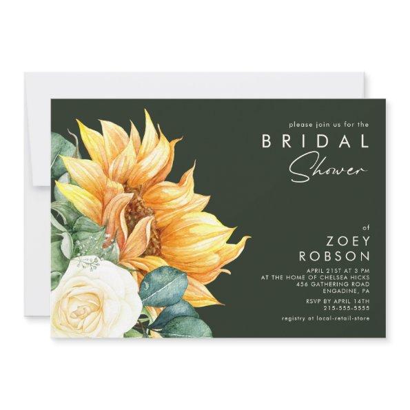Bold Country Sunflower | Dark Green