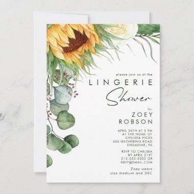 Bold Country Sunflower | Lingerie Shower Invitations