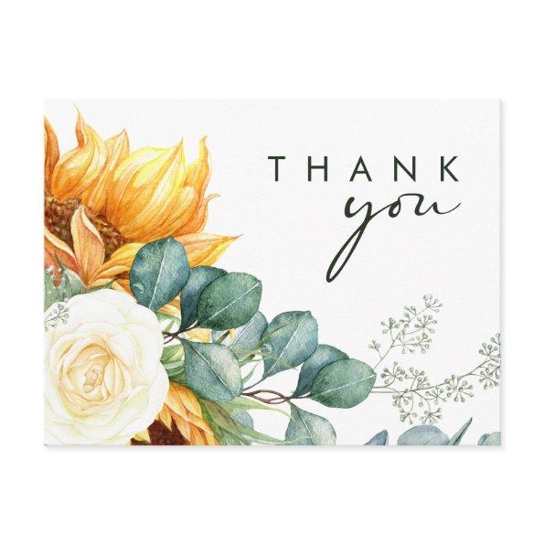 Bold Country Sunflower Script | Wedding Thank You Post