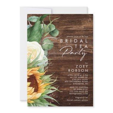 Bold Country Sunflower | Wood Bridal Tea Party