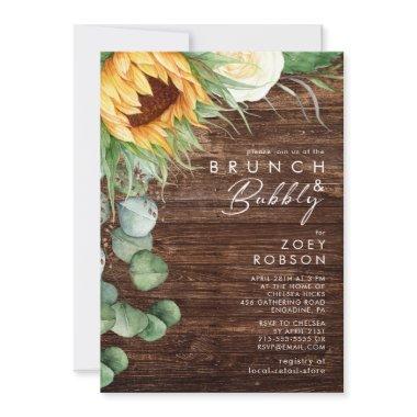 Bold Country Sunflower | Wood Brunch And Bubbly