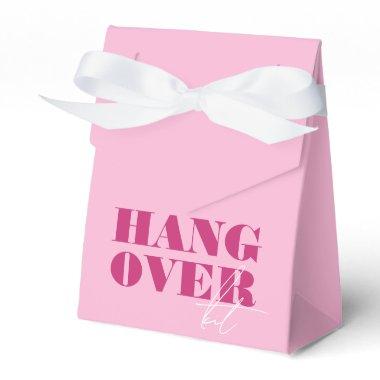 Bold Pink Bachelorette Weekend Hangover Kit Favor Boxes