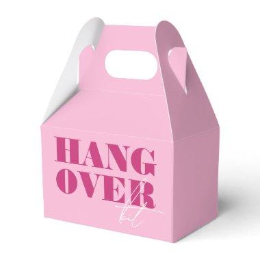 Bold Pink Bachelorette Weekend Hangover Kit Favor Boxes