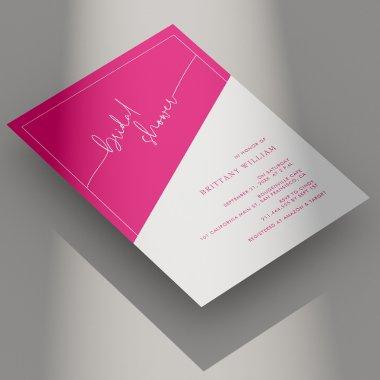 Bold Pink Geometric Script