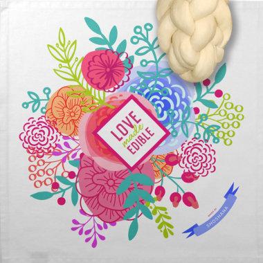 Bold Spring Bouquet Love Made Edible Dough Cover & Cloth Napkin