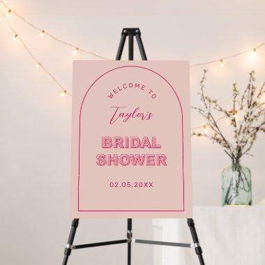 Bold Type Arch Border  Welcome Sign
