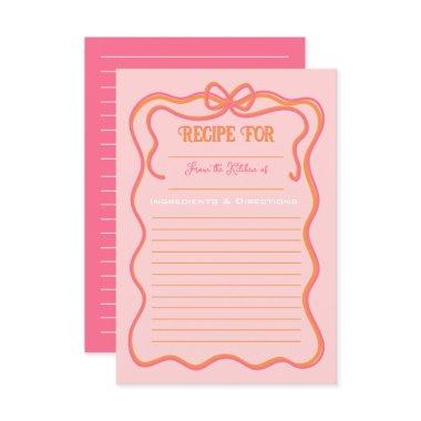 Bold Wavy Frame Bow Pink Orange Recipe